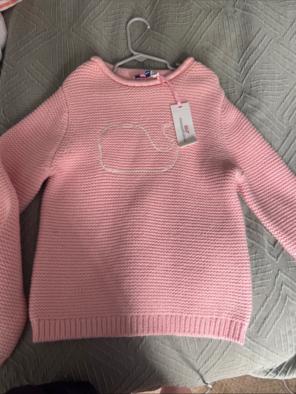 Girls Vineyard Vines knit sweater with whale
